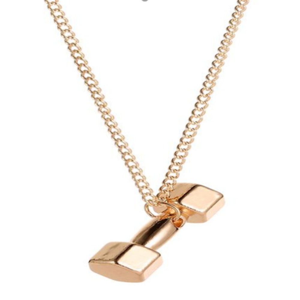 Dumbbell Strong Necklace